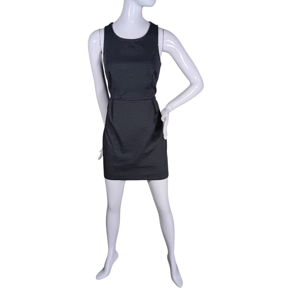 Old Navy Formal Dress Size Medium Petite Gray Sleeveless Back Zipper Closure